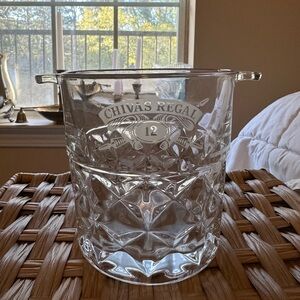 Vintage 1980s Chivas Regal Whiskey Glass Ice Bucket